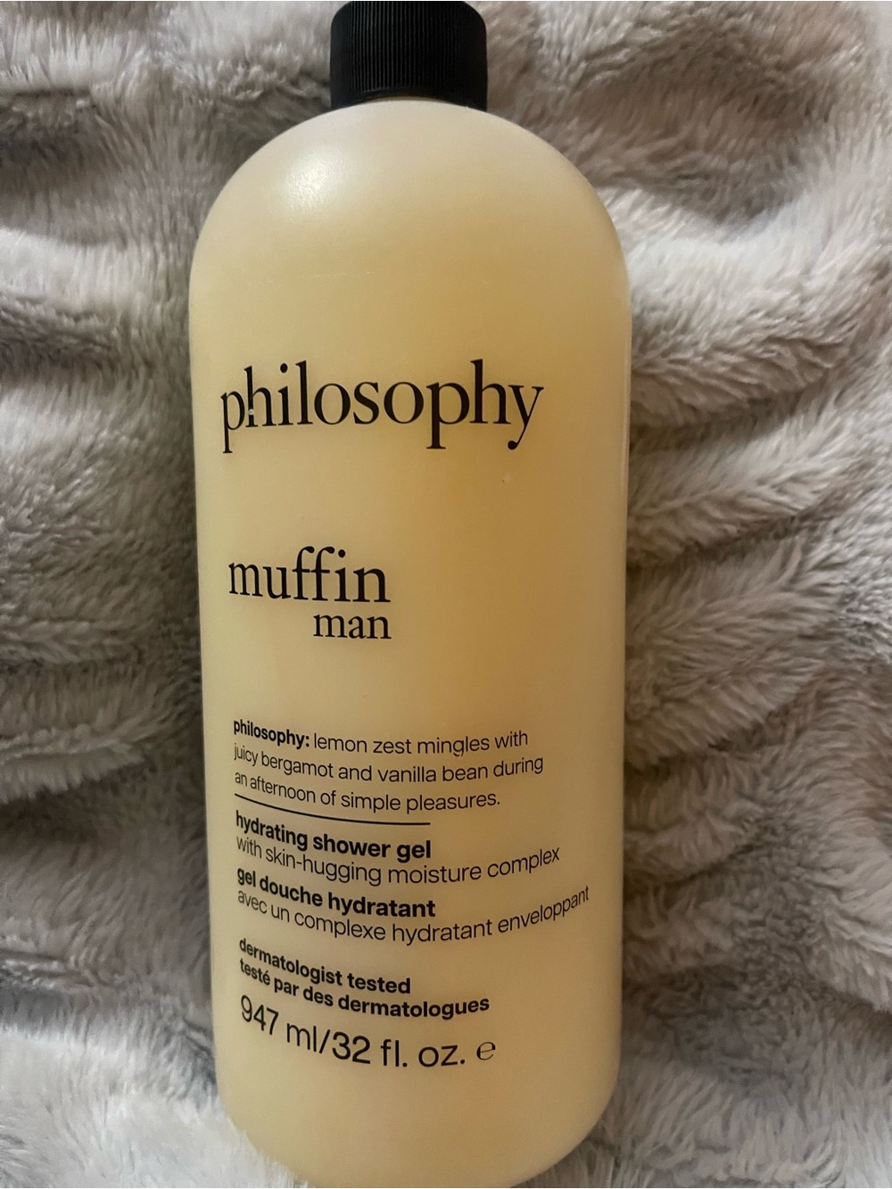 Philosophy Muffin Man Hydrating Shower Gel — Pale Yellow Bottle